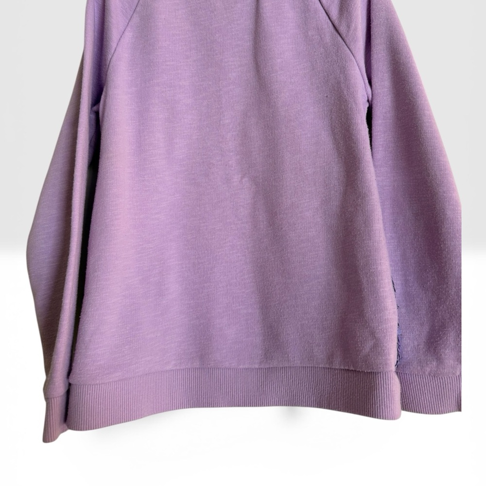 Girls Lavender Sweatshirt with Iridescent sequins size 6 - Picture 3 of 3
